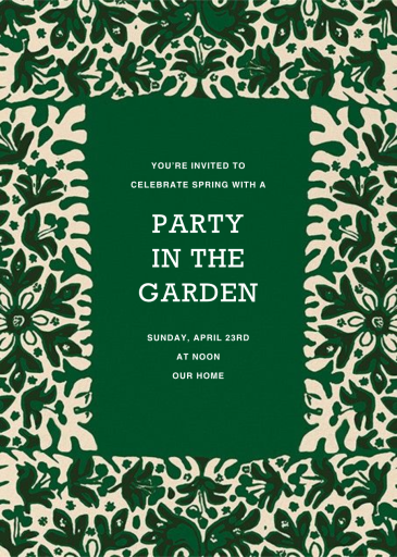 Simbad - Garden Party Invitation by Marimekko