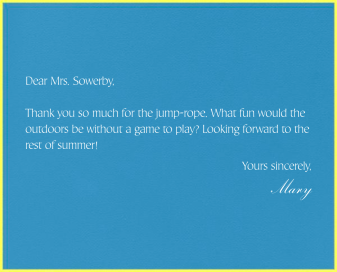 Dempsey Blue Striped - Stationery by Paperless Post