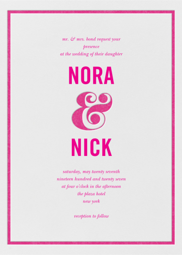 Ampersand KSNY - Wedding Invitation by kate spade new york