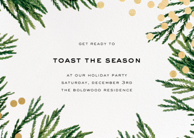 Confetti Branches - Holiday Save the Date by kate spade new york