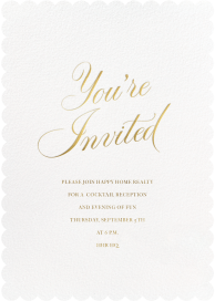 Golden Glimmer - Cocktail Party Invitation by Sugar Paper