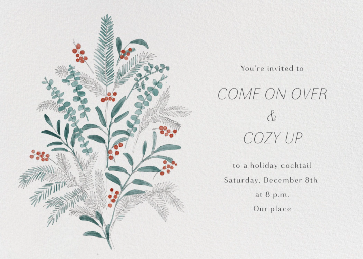 Seasonal Sprigs - Invitation by Paperless Post