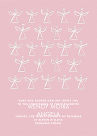 Angels - Baptism & Christening Invitation by Linda and Harriett