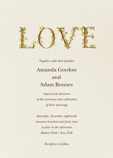 Twining Love - Wedding Invitation by felix_doolittle