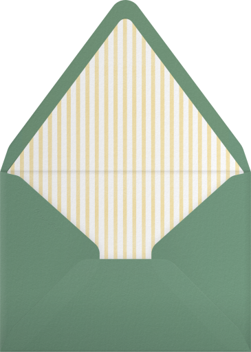 Floral Goose Baby Shower Invitation Envelope