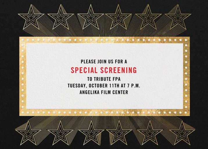 Seeing Stars - Viewing Party Invitation by Paperless Post