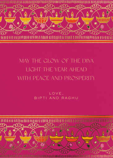 Lamp Lighting - Diwali Card by Paperless Post