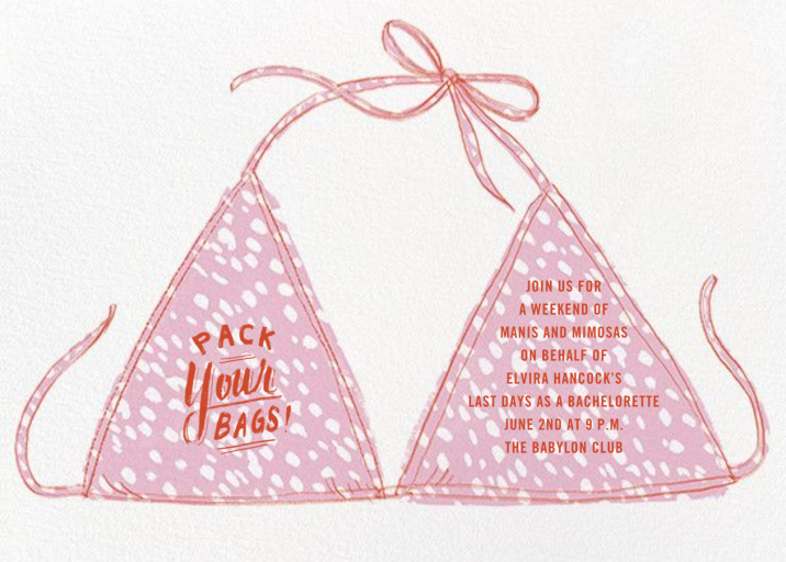 Leopard Bikini - Invitation by Paperless Post