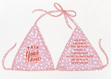 Leopard Bikini by Paperless Post