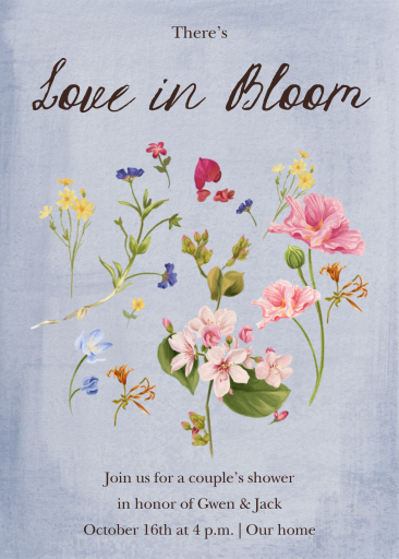 Watercolor Floral Invitation
