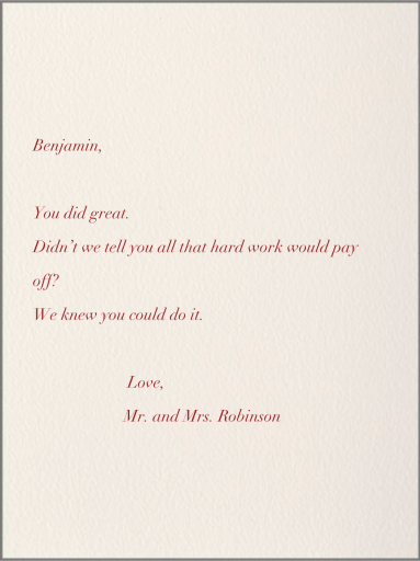 Wise Ass - Graduation Card by Paperless Post - Back