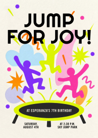 Jubilant Jumps - Birthday Invitation by Paperless Post