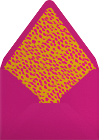 Retro Memphis Geometric Invitation Envelope