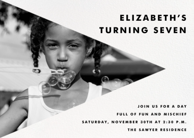 Side Triangle Photo by Paperless Post