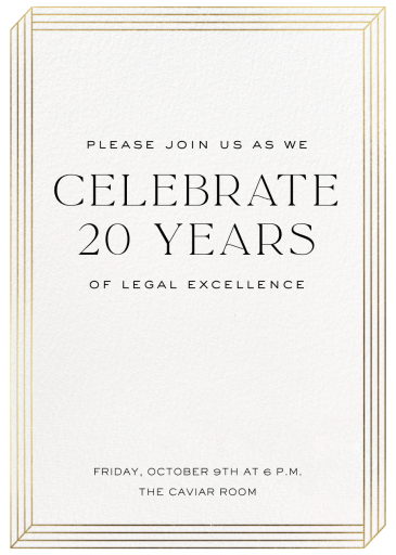 Dimensional - Business Anniversary Invitation by Paperless Post