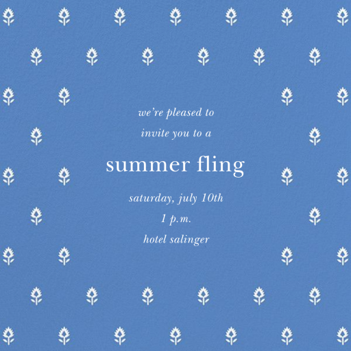 Embroidered Blossom - Party Invitation by Sugar Paper