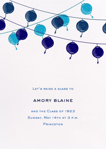 Golden String Lanterns - Graduation Party Invitation by Paperless Post