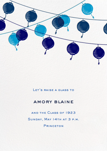 Golden String Lanterns - Graduation Party Invitation by Paperless Post