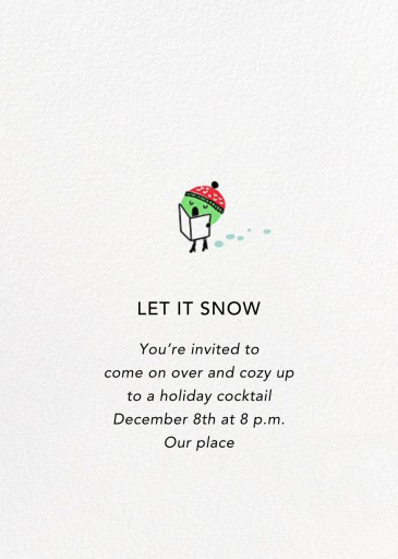 A Peasful Chorus - Christmas Party Invitation by Hello!Lucky - Back