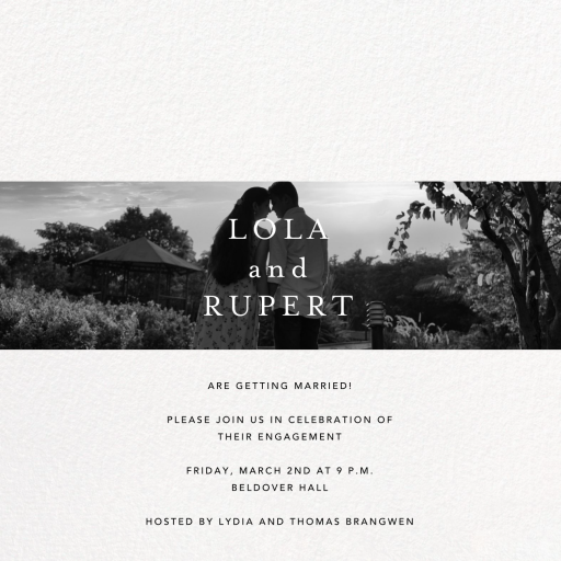 Truffaut - Engagement Party Invitation by Paperless Post