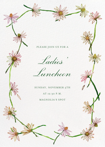 Daisy Chain - Brunch Invitation by Happy Menocal