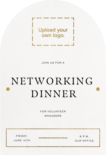 Arch Cutout (Customizable Template) - Networking Event Invitation by Paperless Post