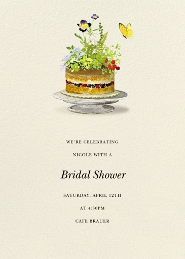 Sugar Flowers - Bridal Shower Invitation by Felix Doolittle
