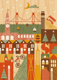 Snowy Cities by Petit Collage