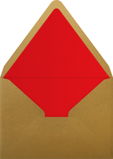Red Stripe Merry Christmas Card Envelope
