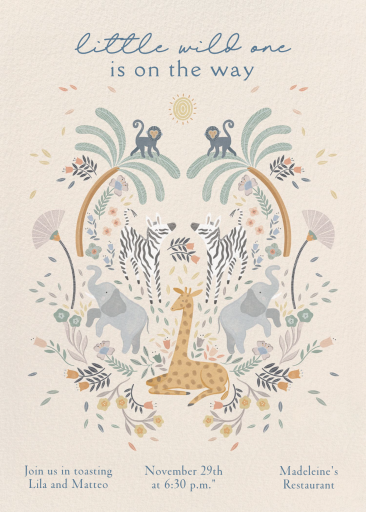 Wilderness Welcome - Baby Shower Invitation by Crate & Barrel
