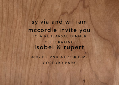 Wood Grain Light - Wedding Weekend Invitation by Paperless Post