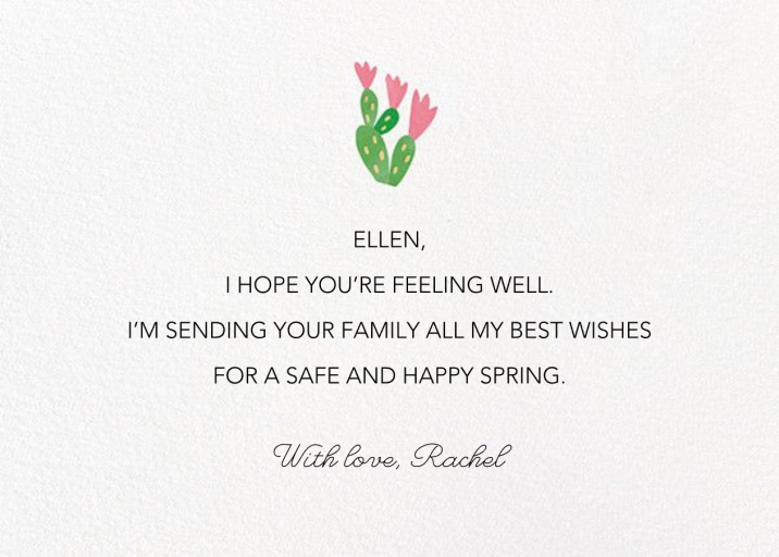 The Best Vibes (Bodil Jane) - Thinking of You Card by Red Cap Cards - Back