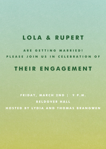 Gradient Full - Engagement Party Invitation by Paperless Post