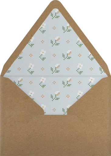 Delicate Embroidery - Paperless Post Envelope