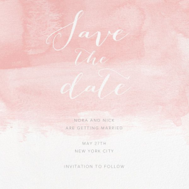 Color Wash - Save the Date by Paperless Post