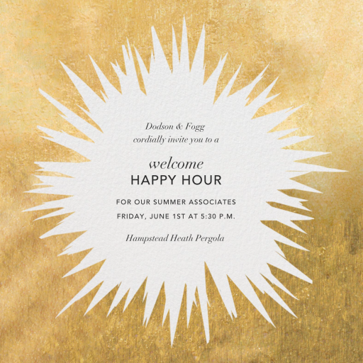 Sunburst - Invitation by Kelly Wearstler