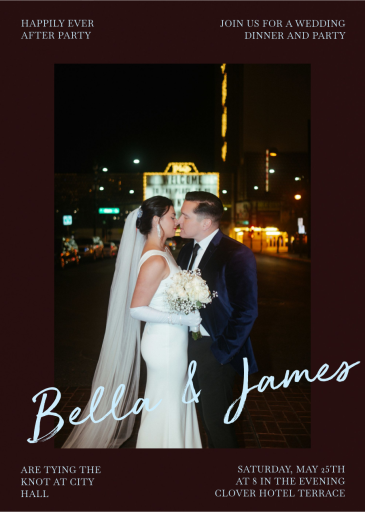 Captured Romance - Elopement Party Invitation by Paperless Post