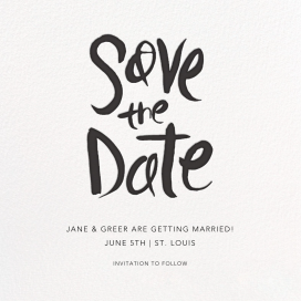 Ink Save The Date by Linda and Harriett