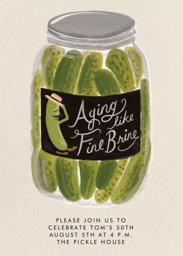 Fine Brine (Invitation) - Birthday Invitation by Rifle Paper Co.