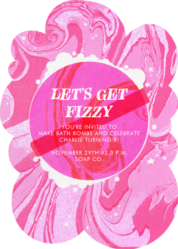 Fizzy Bath Bomb by Paperless Post