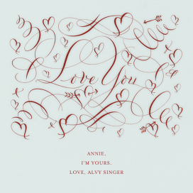 Love You - Valentine's Day Card by Bernard Maisner