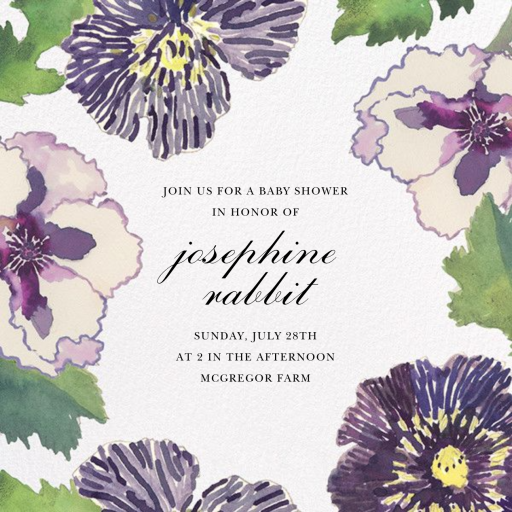 Fancy Pansies by Happy Menocal