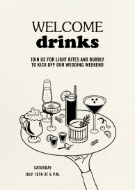 Drink Platter - Wedding Weekend Invitation by Paperless Post