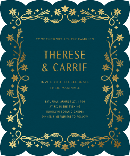 Golden Rajnigandha - Wedding Invitation by Chand Sitara