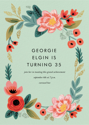 Woven Wildflowers - Birthday Invitation by Rifle Paper Co.