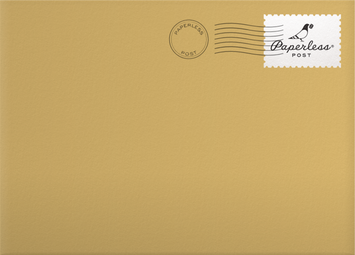 Art Deco 2027 New Year Card Envelope