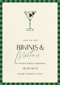 Bikinis and Martinis - Bachelorette Party Invitation by Paperless Post