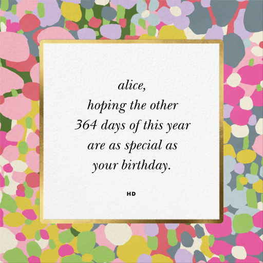 Fauve Border - Birthday Card by kate spade new york