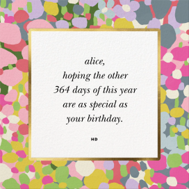 Fauve Border - Birthday Card by kate spade new york