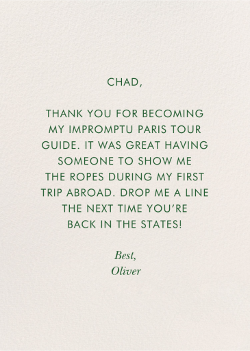 Sunflower Thank You - Thank You Card by Rifle Paper Co. - Back